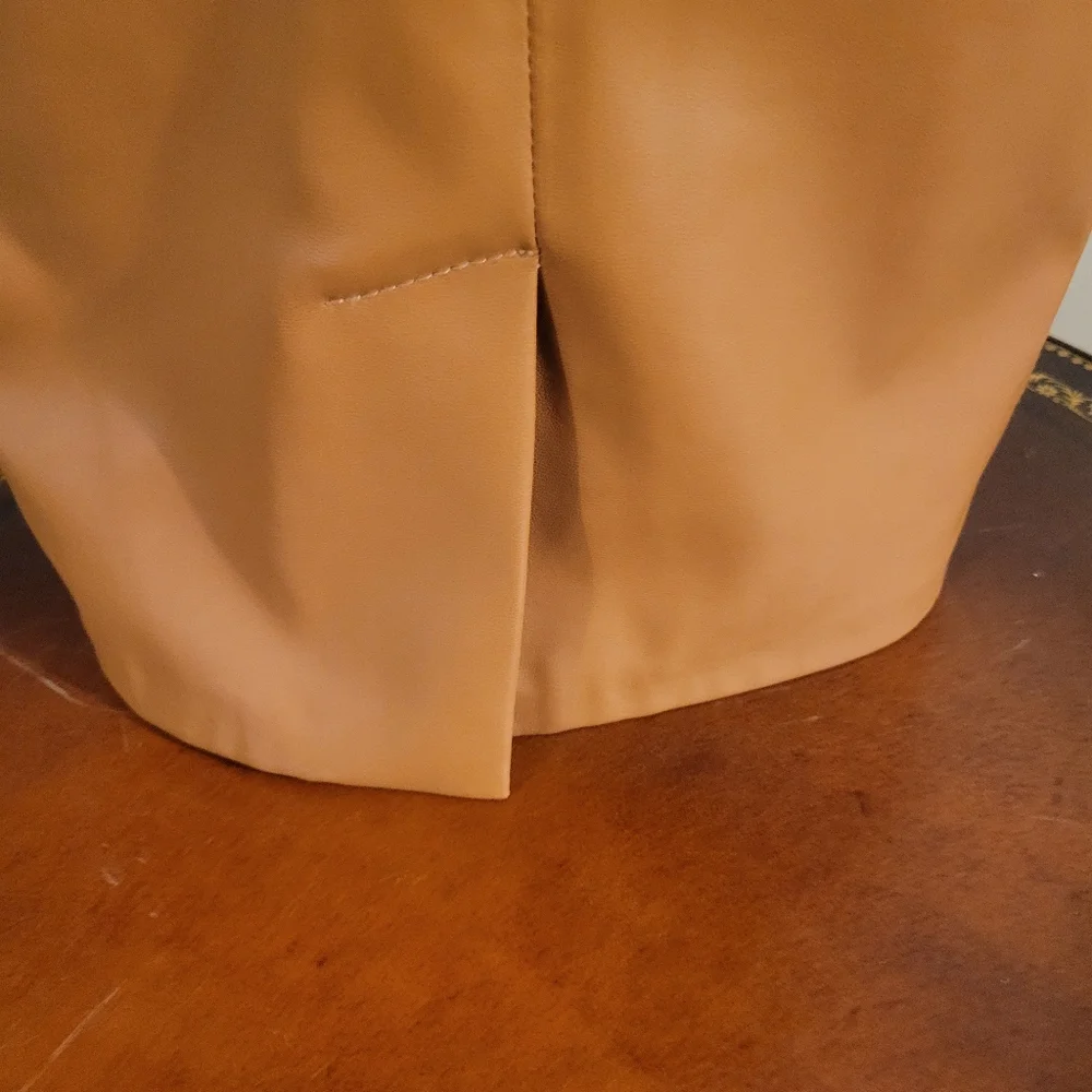 Calvin Klein Faux Leather Dress Size 8 - Picture 6 of 12